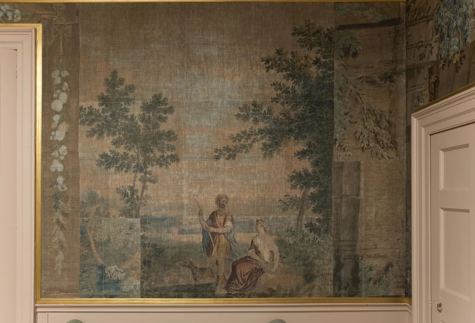 Arazzo raffigurante un paesaggio all'italiana